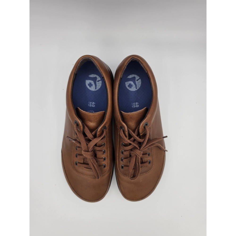 Birkenstock Honnef 365 Sneaker Womens EU 40 US 9-9.5 Cognac Brown Lace-Up Shoes - Picture 3 of 9
